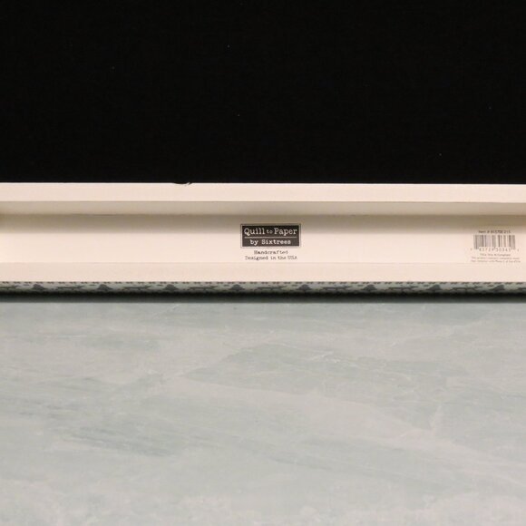 Quill to Paper by Sixtrees White "Happy Holidays" Wooden Sign 15"L x 2.5"H x 1.5 - Picture 2 of 2